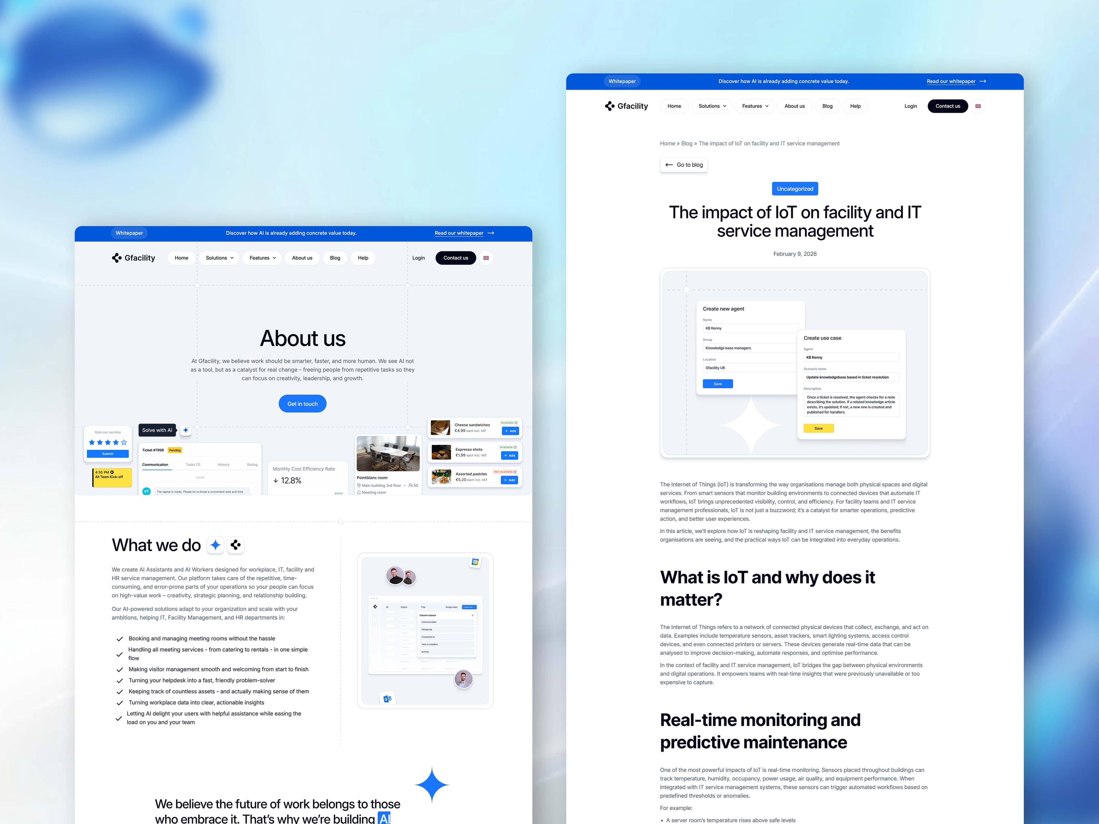 AI assistants and AI workers for service teams